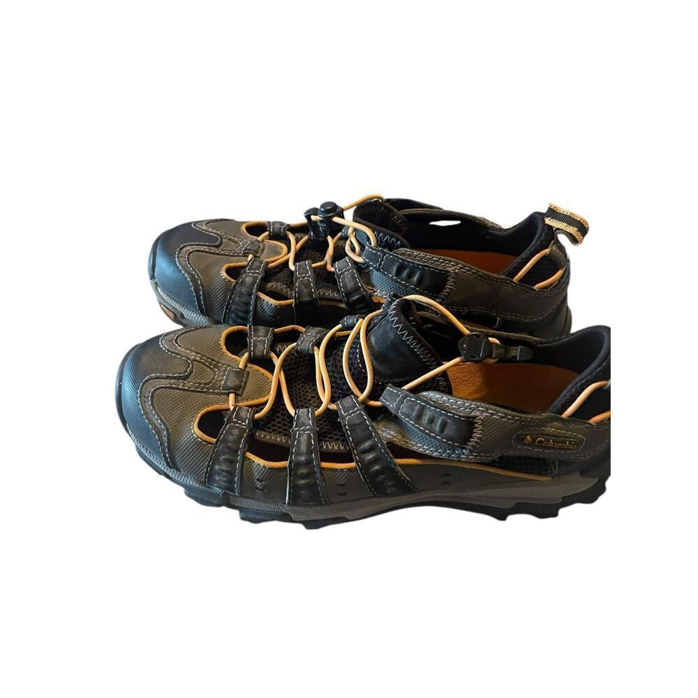 Columbia Mens Brown Lace Up Round Toe Waterproof Leather Hiking Boots Size 9